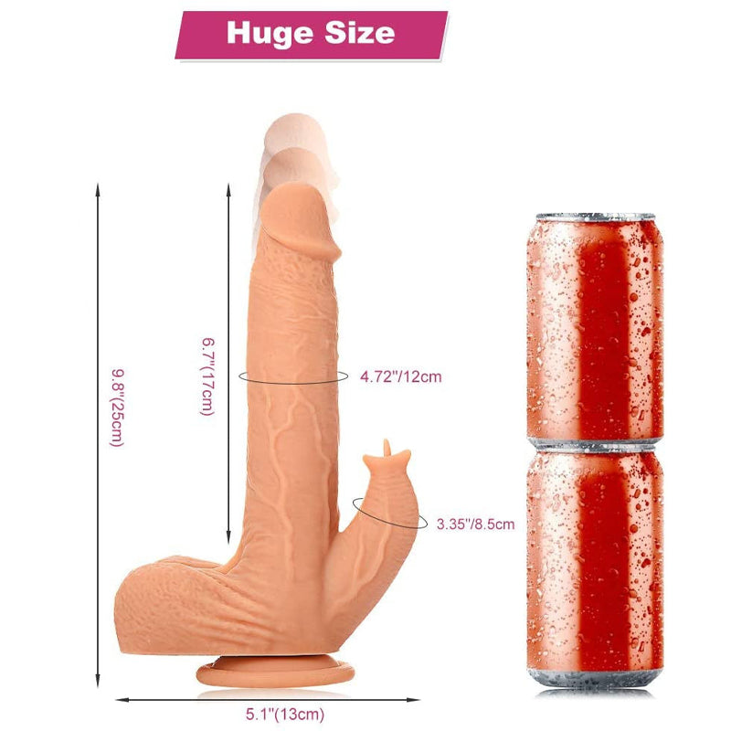 4 IN 1 Clitoral Stimulation Suction Cup Realistic Dildo
