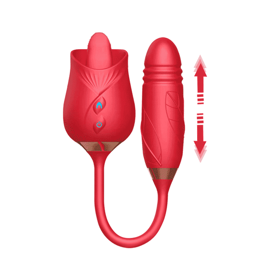 10 Powerful Vibrations and thrusting Rose Toy - ThenLover