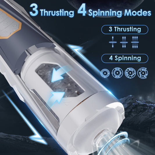 3 Thrusting 4 Rotating Male Masturbator with Voice Mode