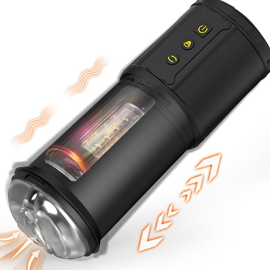 5 Sucking 5 Telescoping Rotating Oral Sex Masturbation Cup