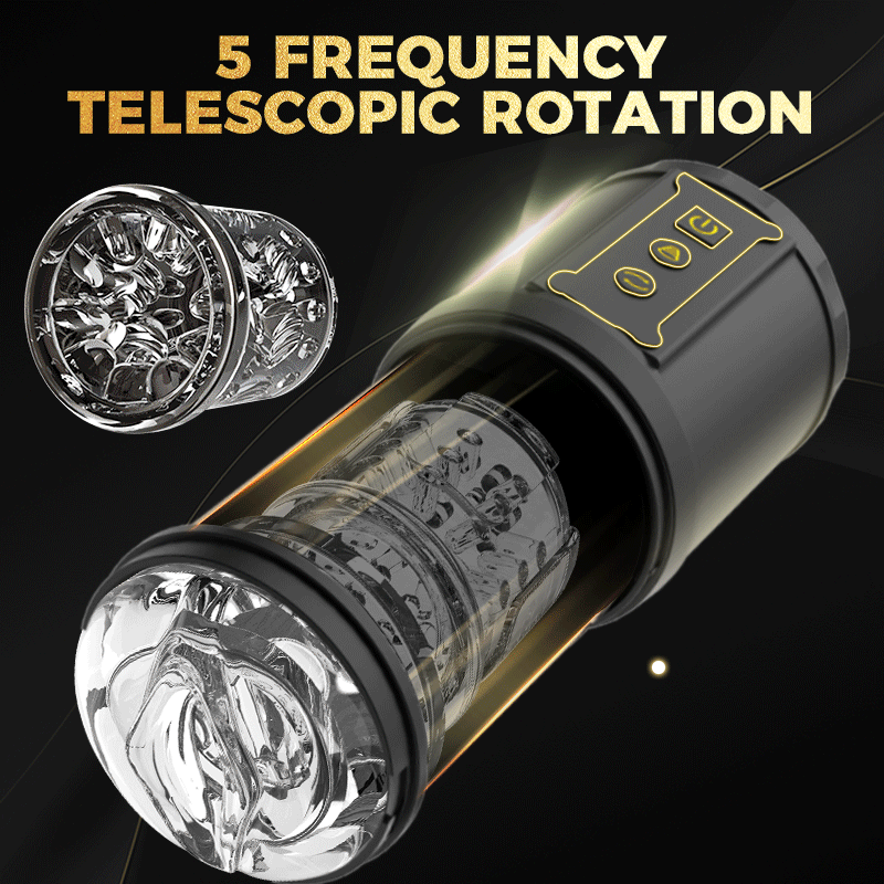 5 Sucking 5 Telescoping Rotating Oral Sex Masturbation Cup
