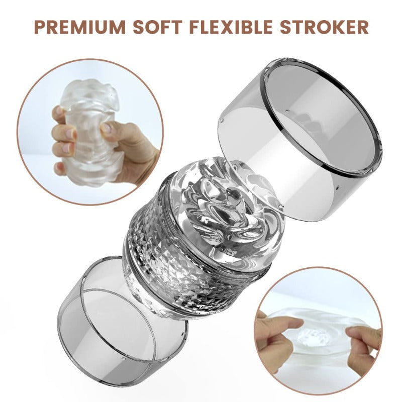 Open Ended Manual Sucking Male Masturbation Cup