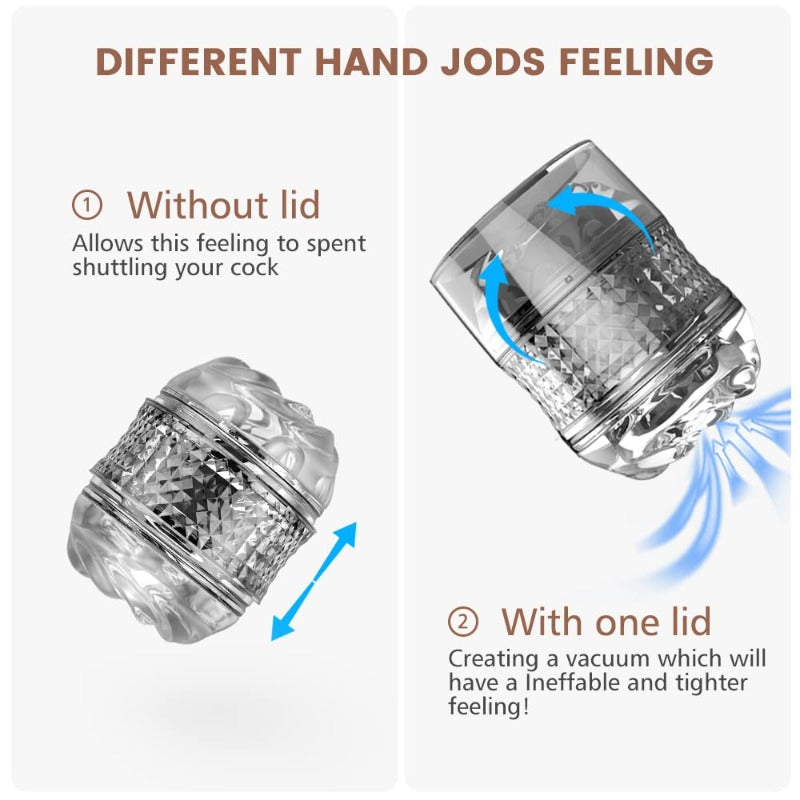 Open Ended Manual Sucking Male Masturbation Cup