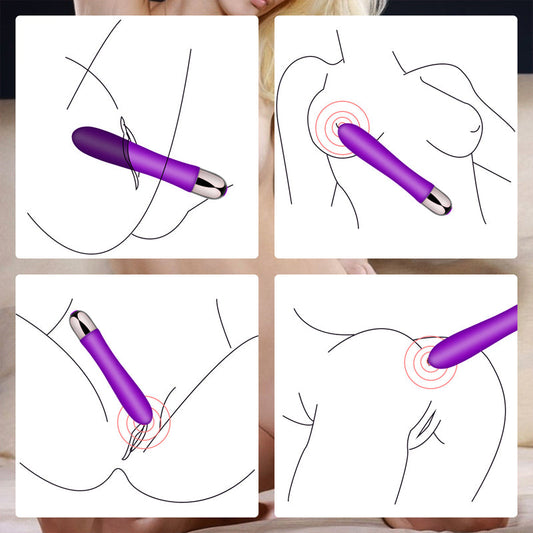 Mute Strong-shock G Spot Flirting Massage Stick - ThenLover