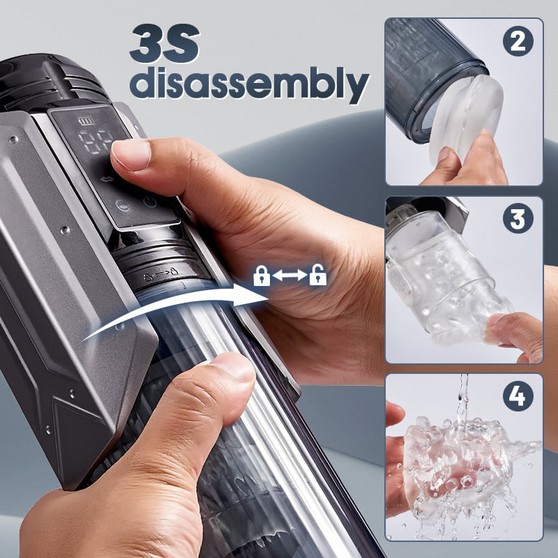 7 Vacuum Sucking for Oral Sex LCD Display Masturbator Sex Toys For Men