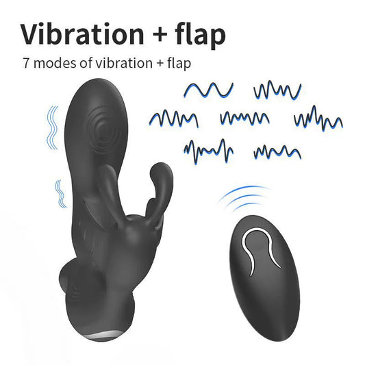 7 Flapping Vibration Triple Stimulation Anal Massager