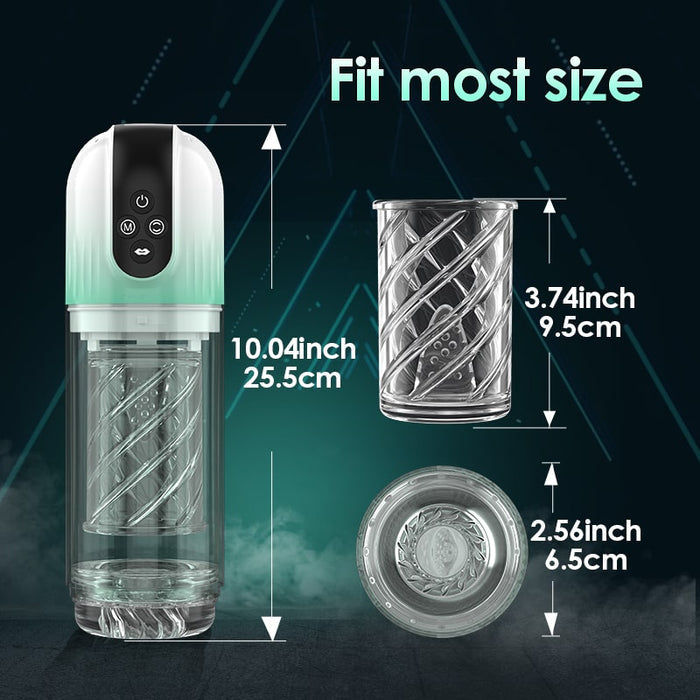 2 in 1 Penis Pump Enlargement Training Male Masturbator