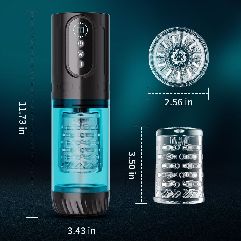 9 Thrusting & Rotating 9 Suction Male Masturbator - Perfect For Larger Sizes