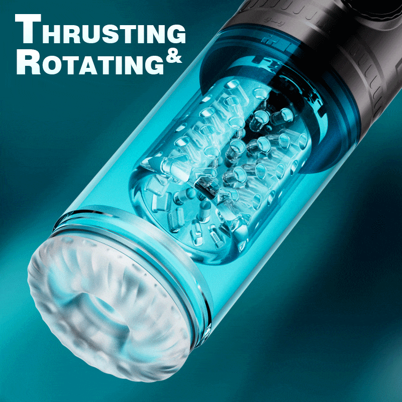 9 Thrusting & Rotating 9 Suction Male Masturbator - Perfect For Larger Sizes