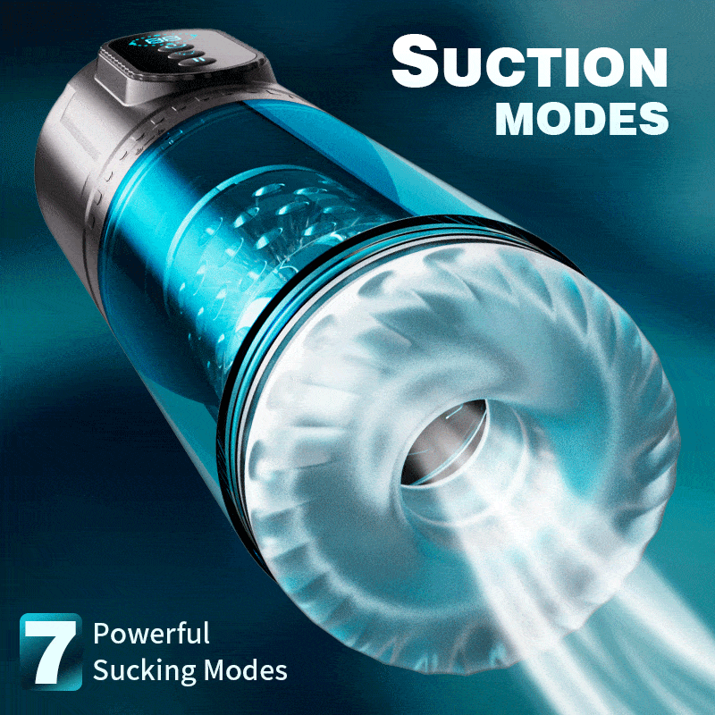 9 Thrusting & Rotating 9 Suction Male Masturbator - Perfect For Larger Sizes