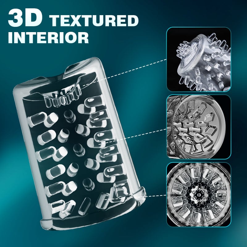 9 Thrusting & Rotating 9 Suction Male Masturbator - Perfect For Larger Sizes