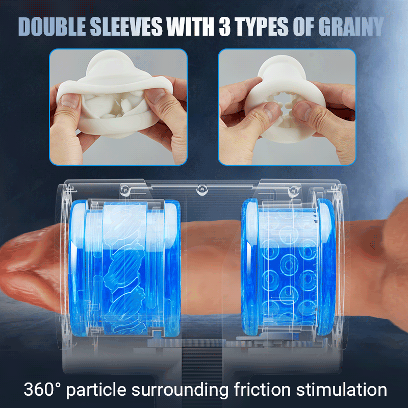 Automatic 5 Telescopic Rotation 7 Vibrations Handheld Male Masturbation Cup