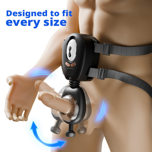 Belt-Driven Wearable Vibrating Stroker Ultimate Male Masturbator for Intense Pleasure
