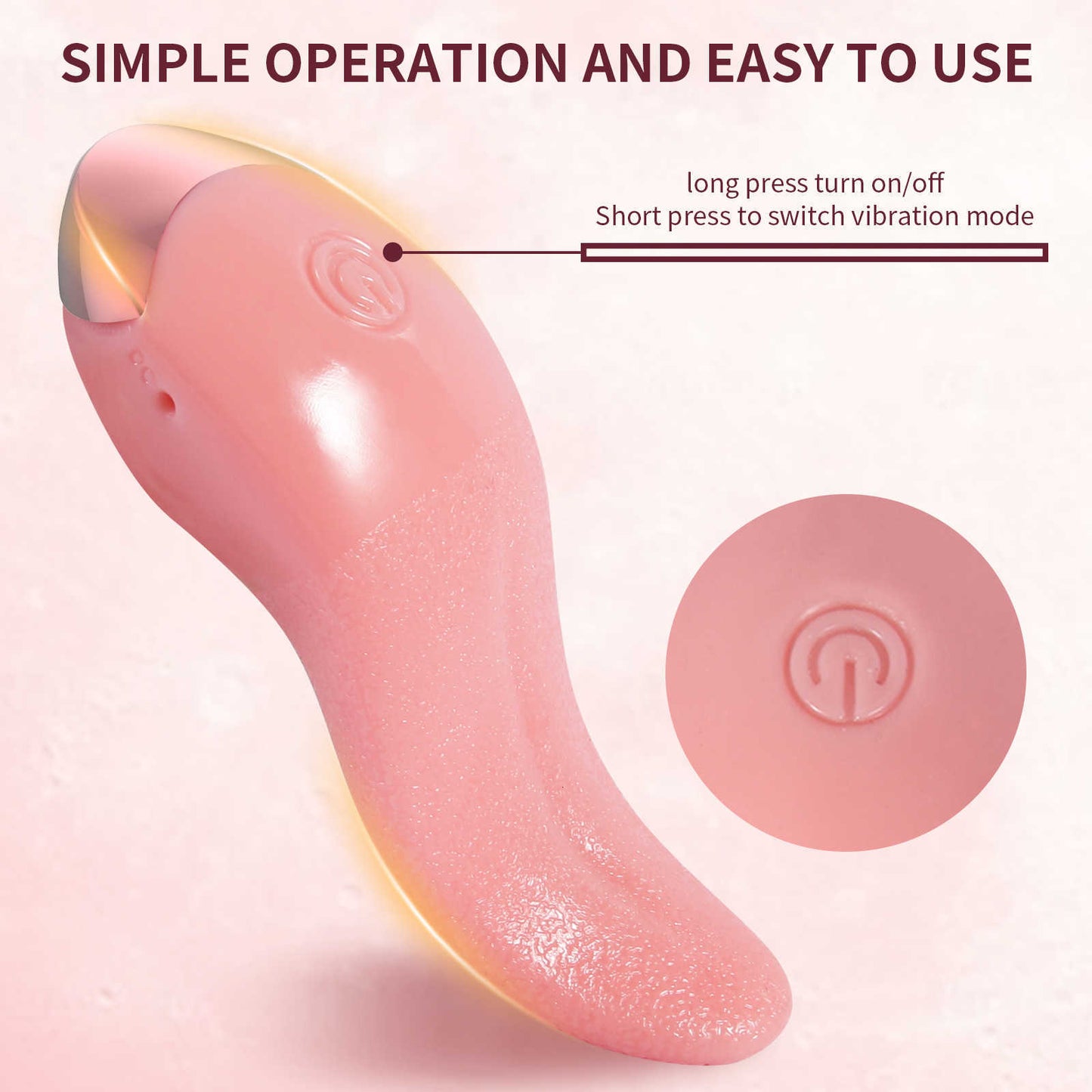 Clit Licking Tongue Vibrator with G Spot Stimulator