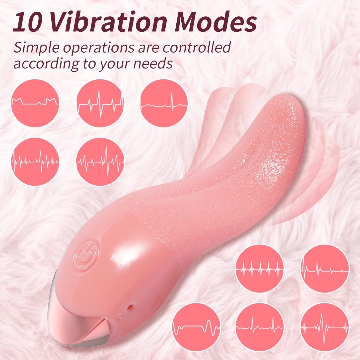 Clit Licking Tongue Vibrator with G Spot Stimulator