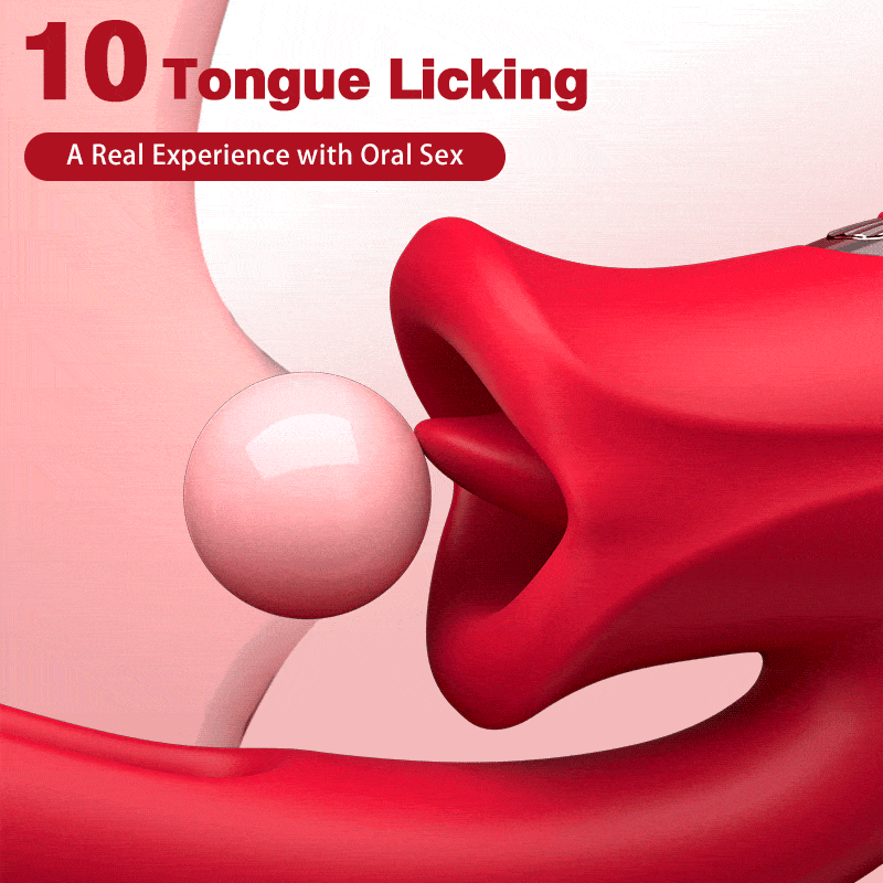 Mouth Shaped Biting G Spot Stimulator with Vibration & Flapping