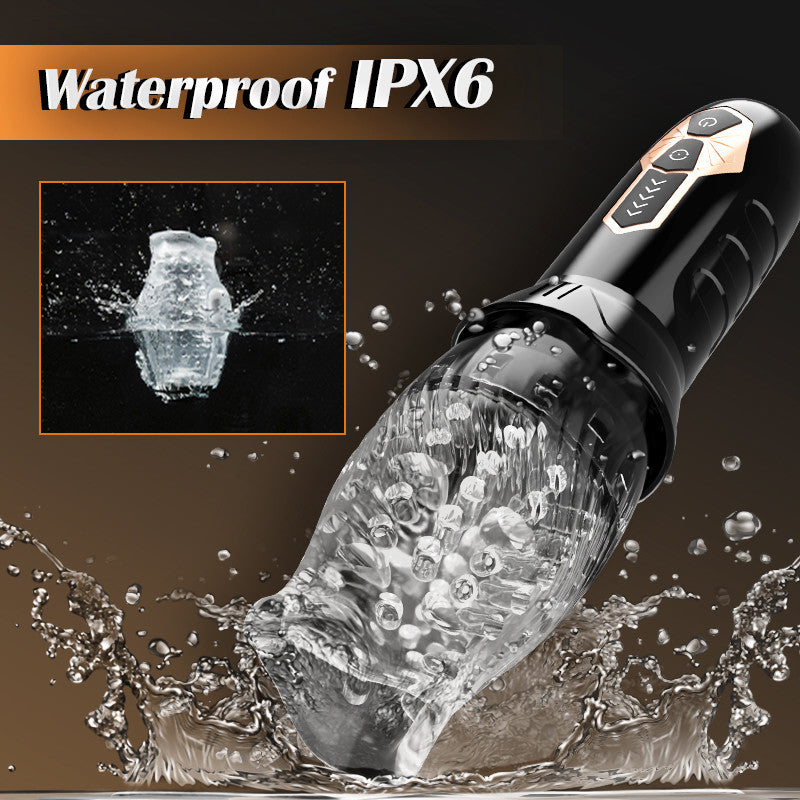 5-Frequency Rotation 10 Speeds Vibration Oral Sex Masturbation Cup - ThenLover