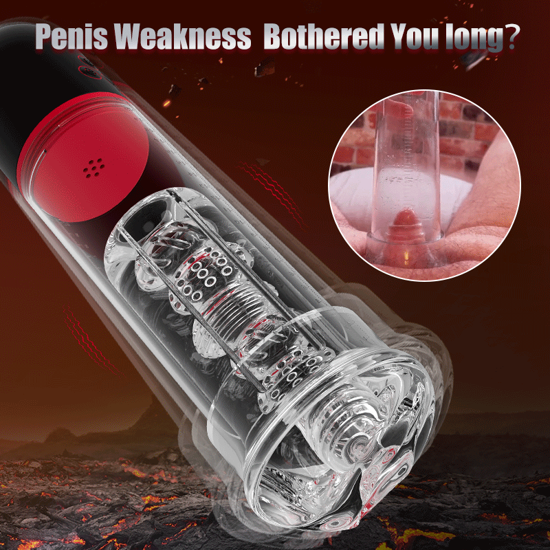 Vibration 9 Mode Clip Suction Penis Pump - ThenLover