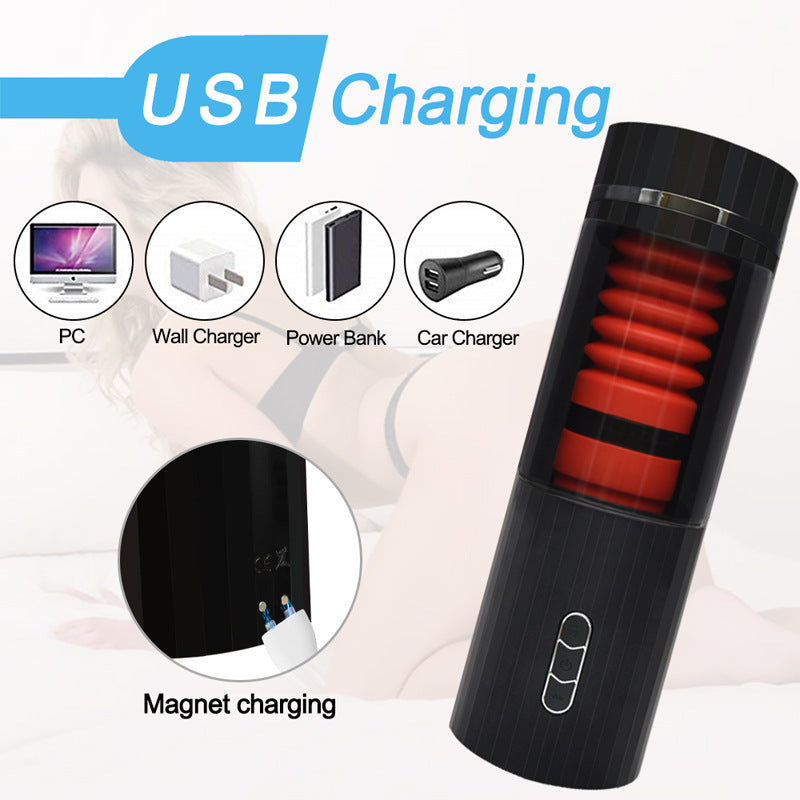 7 Vibrations & 7 Thrusts Automatic Masturbation Cup.