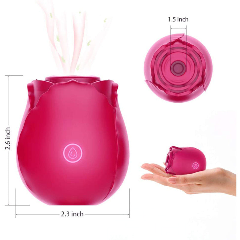 Portable Rose Sucking Vibrator Clitoral Nipple Stimulator - ThenLover