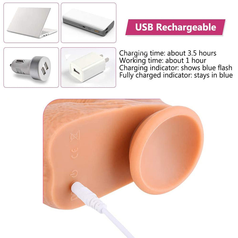 4 IN 1 Clitoral Stimulation Suction Cup Realistic Dildo.