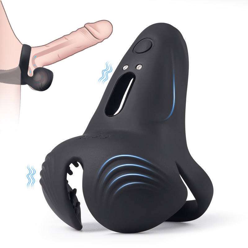 10-Pattern Vibrations Balls Dense Tickler Penis Ring.