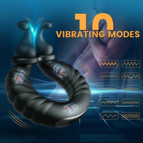 Dildo Vibrator Stretchy Adjustable Cock Ring - ThenLover