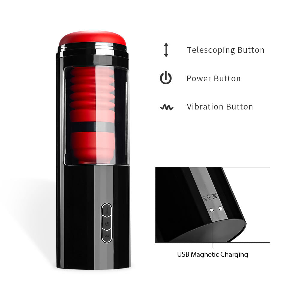 7 Vibrations & 7 Thrusts Automatic Masturbation Cup.