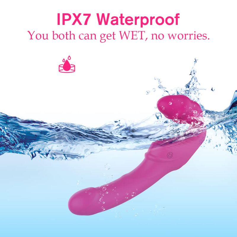 9 Vibrations Double-ended  Strapless Strap on Dildo Vibrator