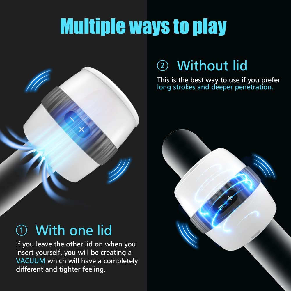 12-Speed Vibration Two-Way Exit Manual Masturbation Cup