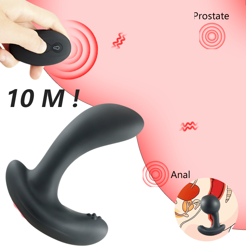 Remote Control Inflatable Butt Plug Anal Vibrator Prostate Massager