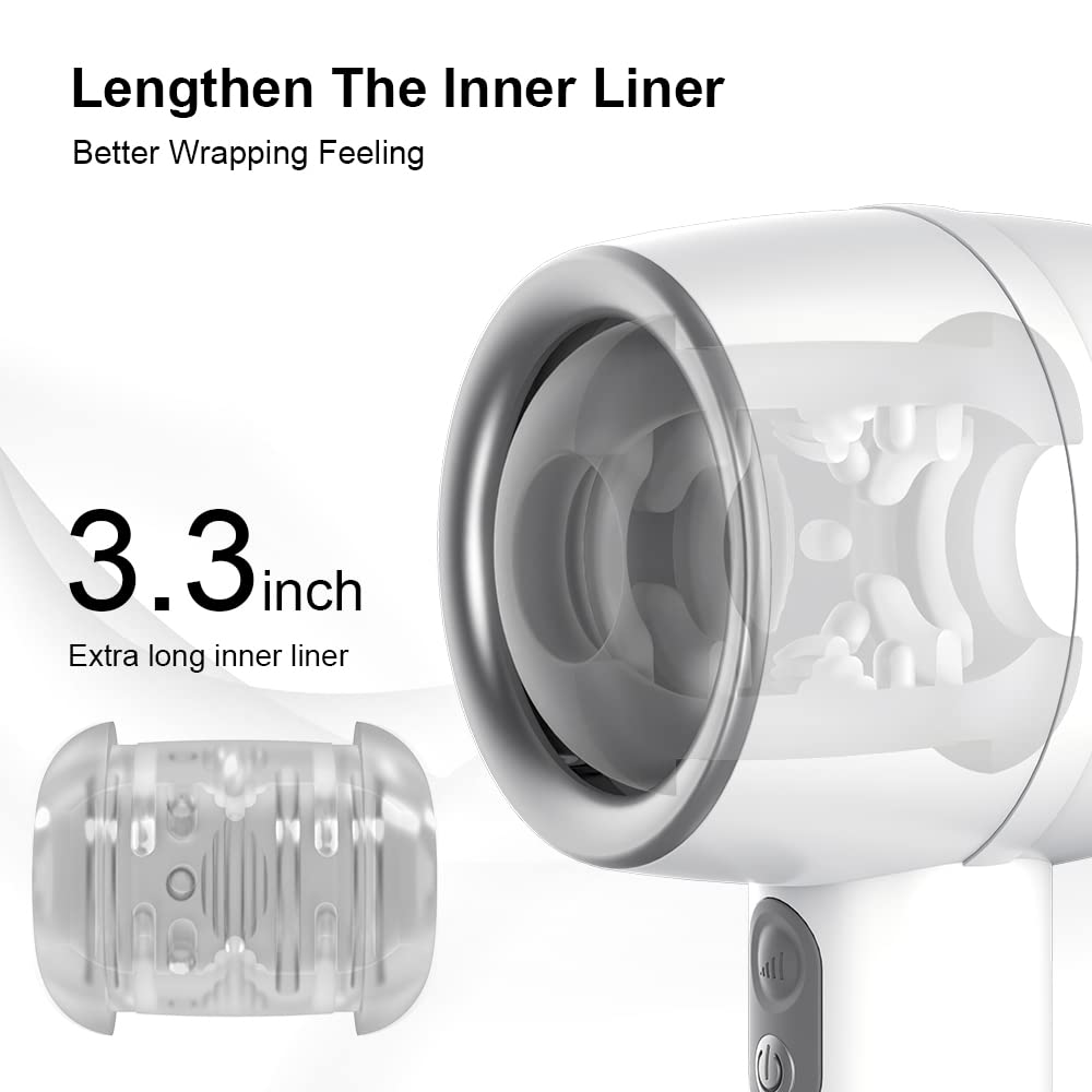 Automatic 3 Frequency Telescopic Handheld Male Masturbator.