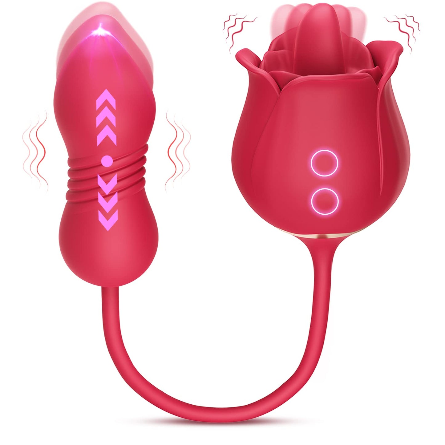 3 in 1 Rose Toy Vibrator With 9 Modes