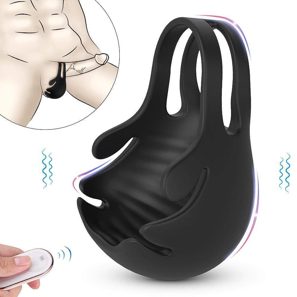 9-Speed Vibrating Penis Ring Testicle Stimulator