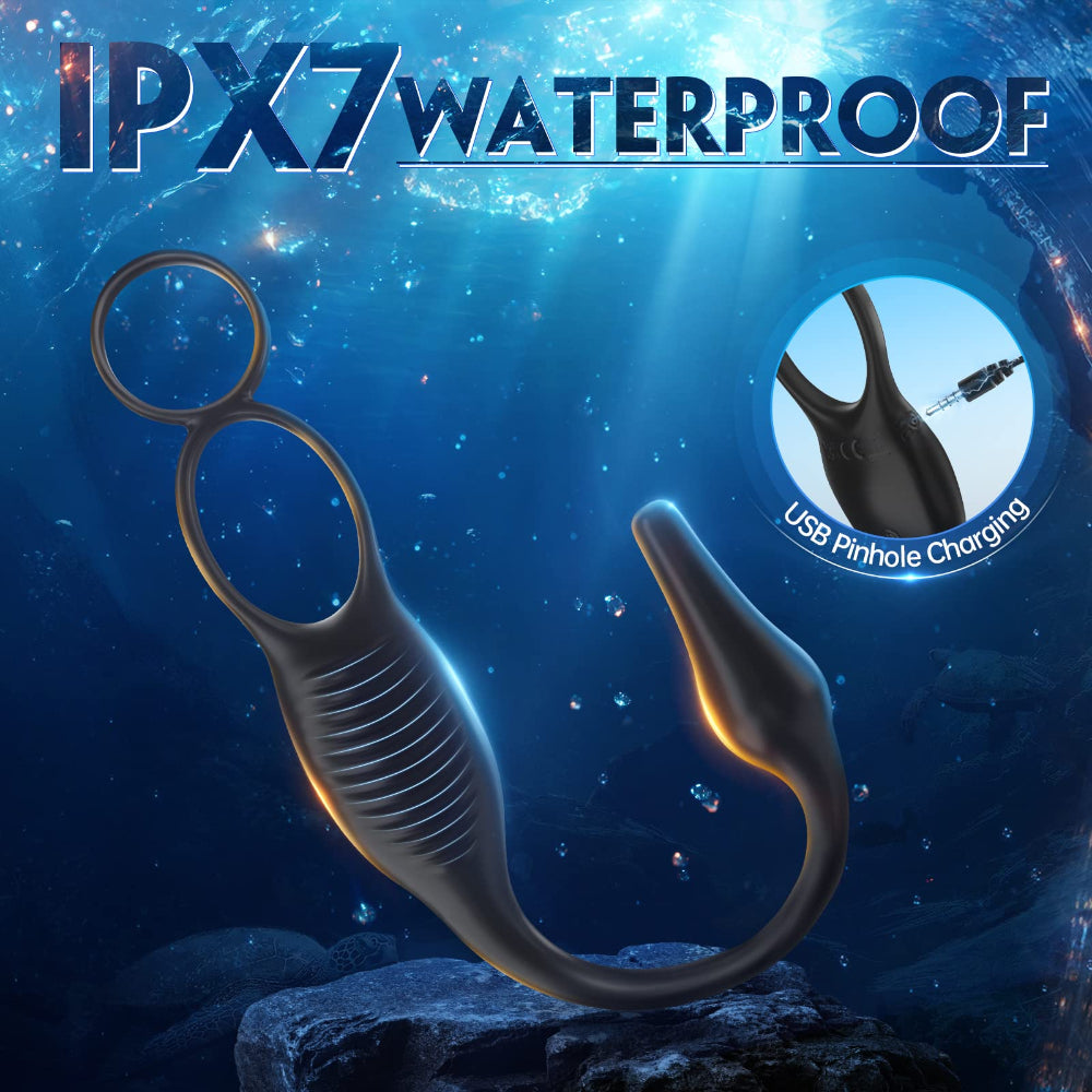 4 in 1 Vibrating Cock Ring Prostate Massager