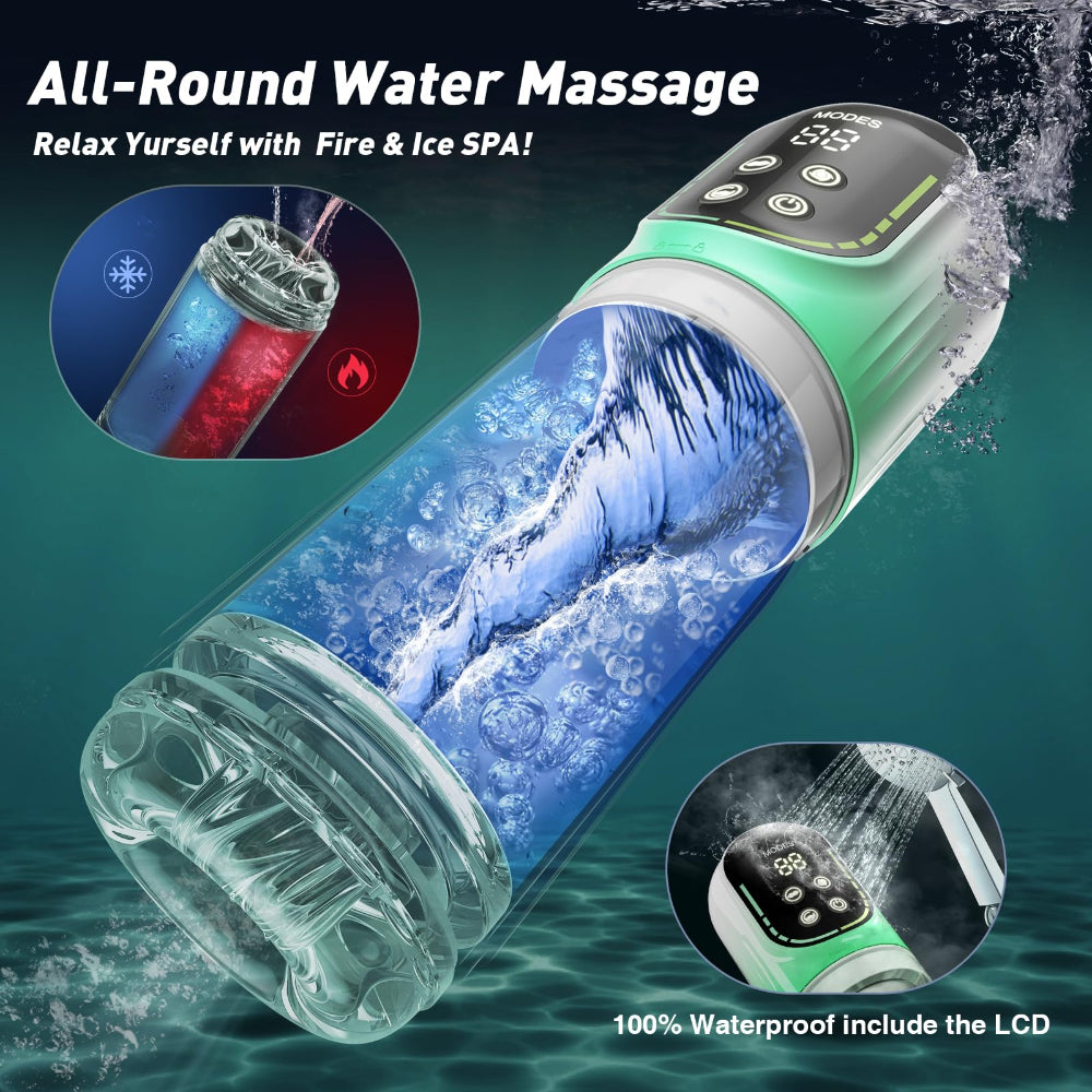 5-in-1 Automatic Masturbator with 7 Thrusting, Rotation, Suction, Vibration & Licking Modes