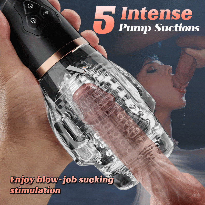 5 Sucking 10 Vibrating 2 Vibrating Eggs Transparent Masturbation Cup