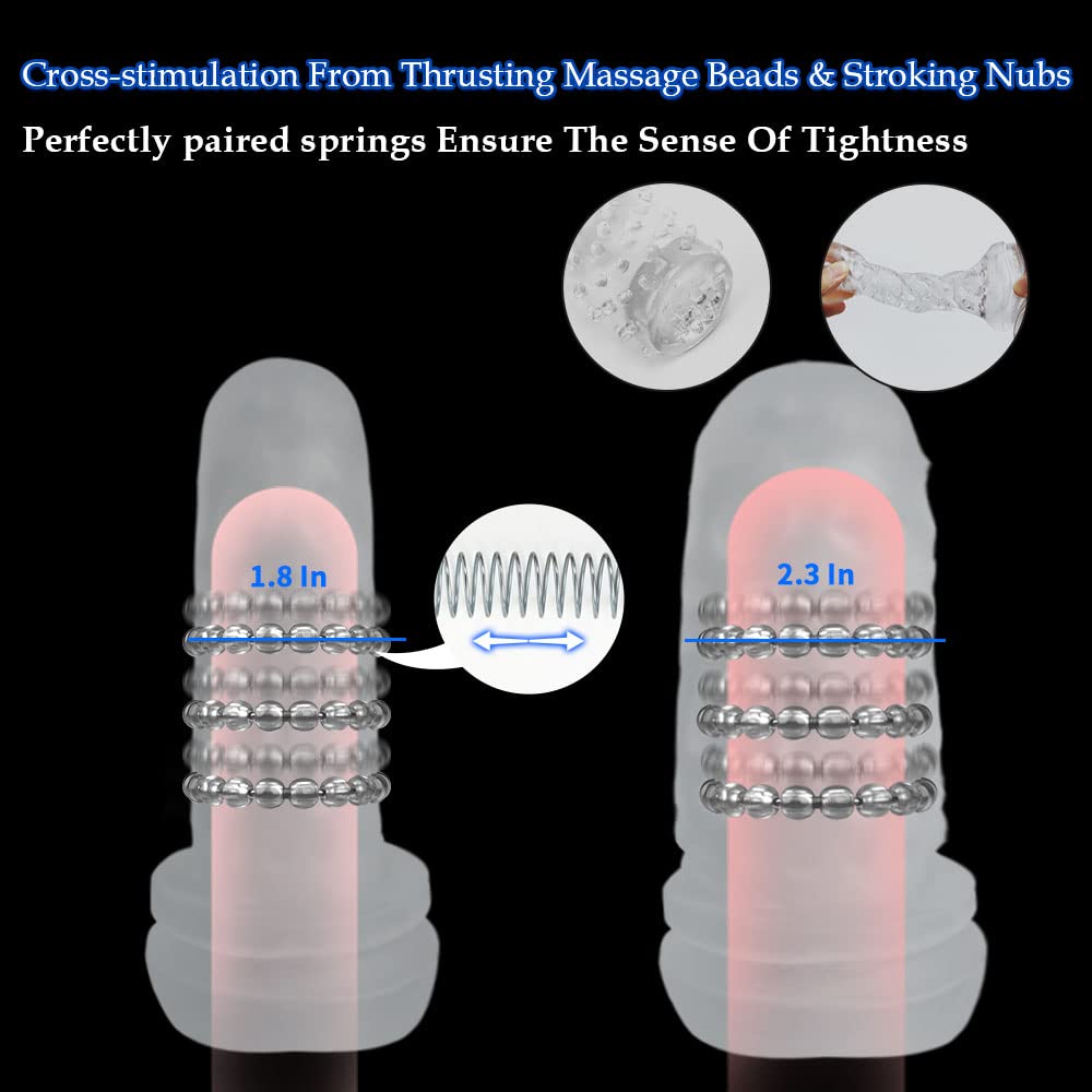 60 Massage Rollers Thrusting Vibrating Masturbation Cup