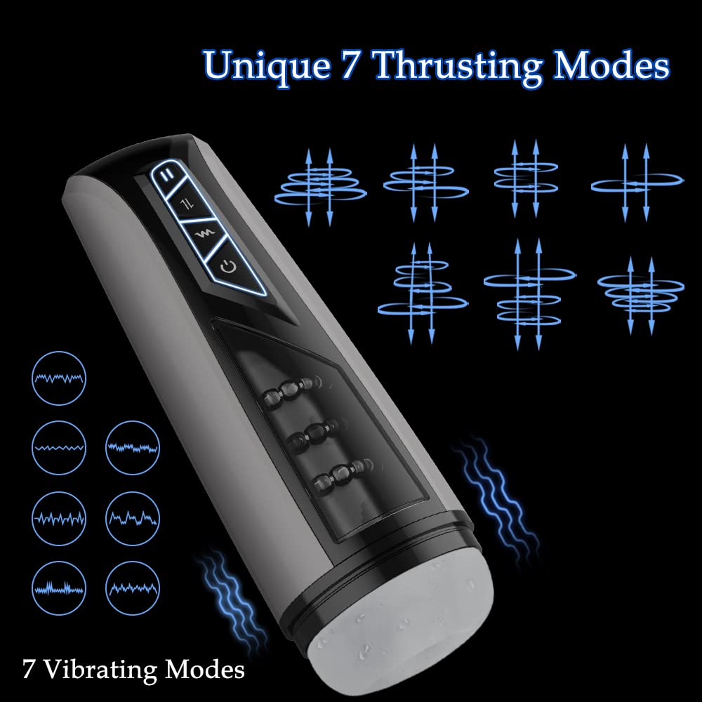 60 Massage Rollers Thrusting Vibrating Masturbation Cup