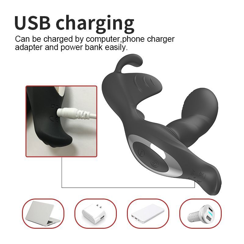 7 Flapping Vibration Triple Stimulation Anal Massager