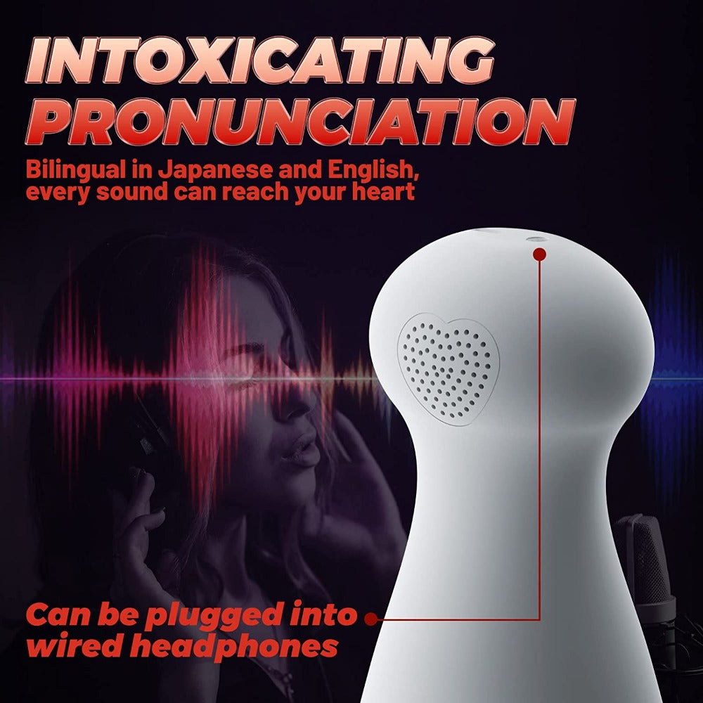 3 sucking 12 vibrations Robot Male Masturbator with Pronunciation