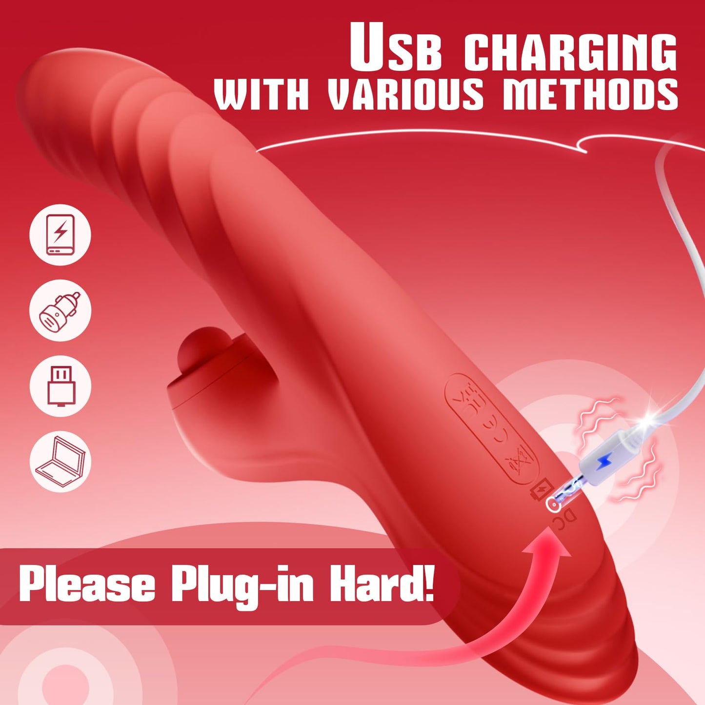 App-Controlled Vibrator with 7 Thrusting, 10 Vibration &  5 Tongue Motion for G-Spot & Clitoral Stimulation