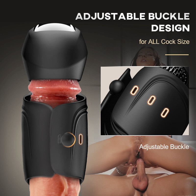 Automatic Adjustable Buckle 10 Vibrating Modes Masturbation Cup