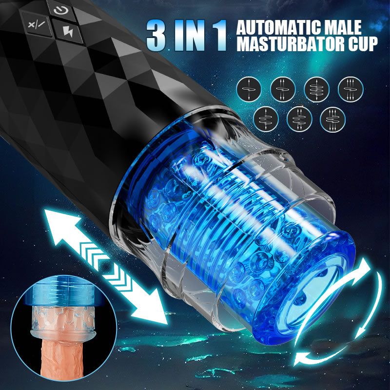 Automatic Thrusting Rotating Male Masturbators Cup