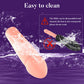 Automatic vibrating thrusting dildo with suction cup
