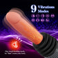 Automatic vibrating thrusting dildo with suction cup