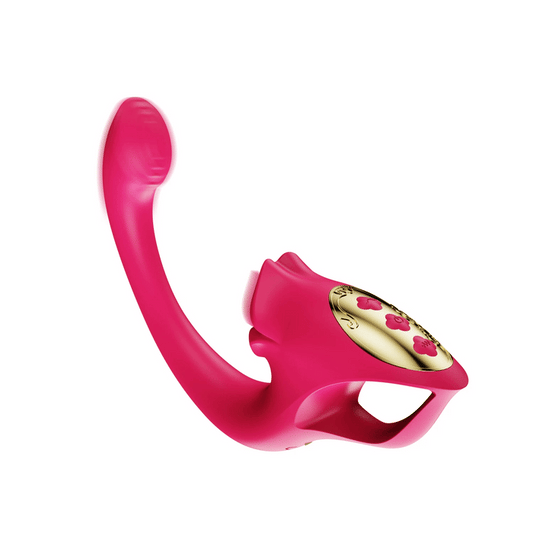 Curved G-Spot Vibrator & Mouth Tapping Clitoral Stimulator