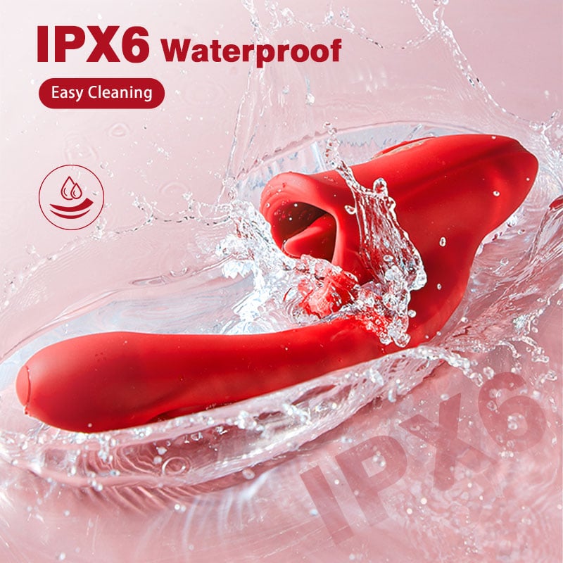 Mouth Shaped Biting G Spot Stimulator with Vibration & Flapping