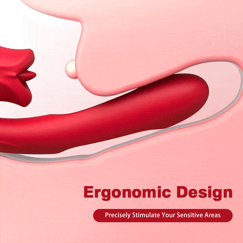 Mouth Shaped Biting G Spot Stimulator with Vibration & Flapping