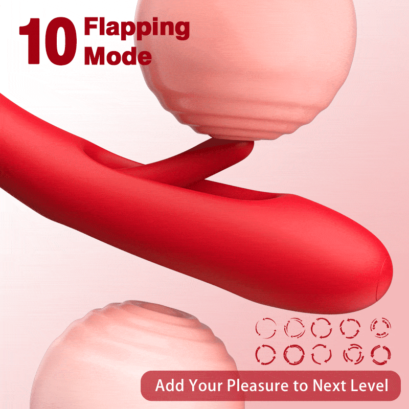 Mouth Shaped Biting G Spot Stimulator with Vibration & Flapping